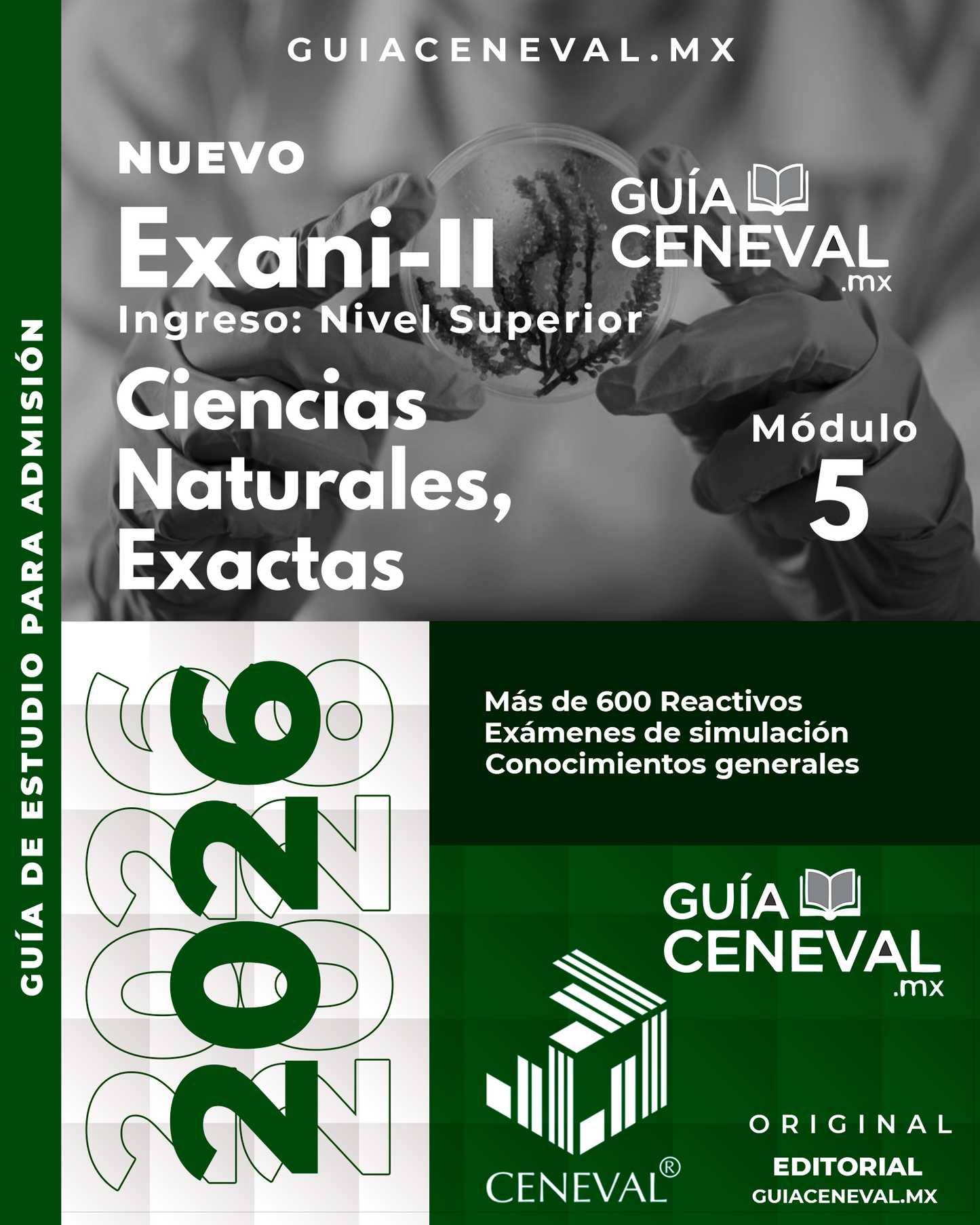 Guía EXANI-II Ciencias Naturales y Exactas 2026 - Temario para carreras de ciencia