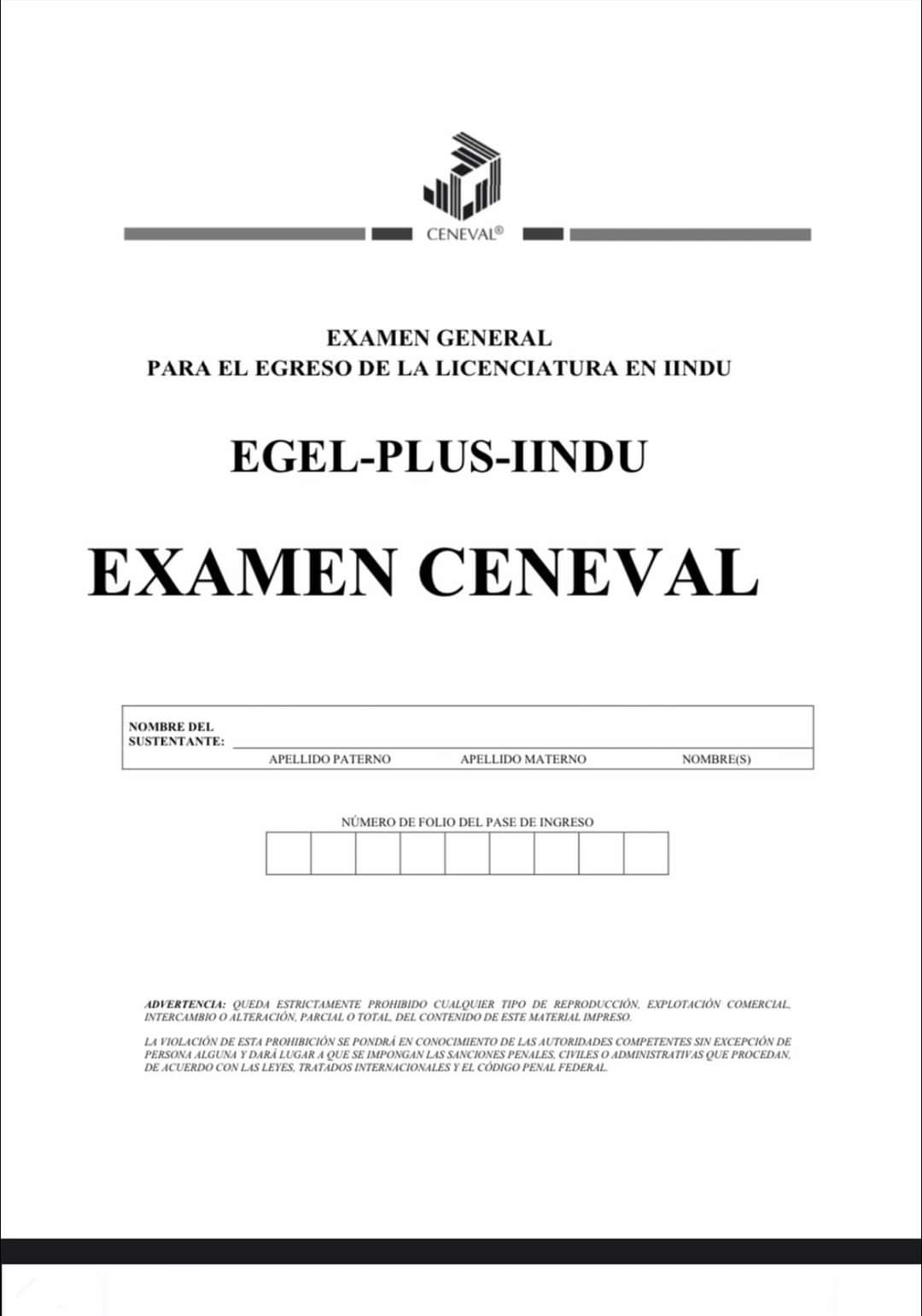 Guía Ceneval Egel Plus Ingeniería Industrial