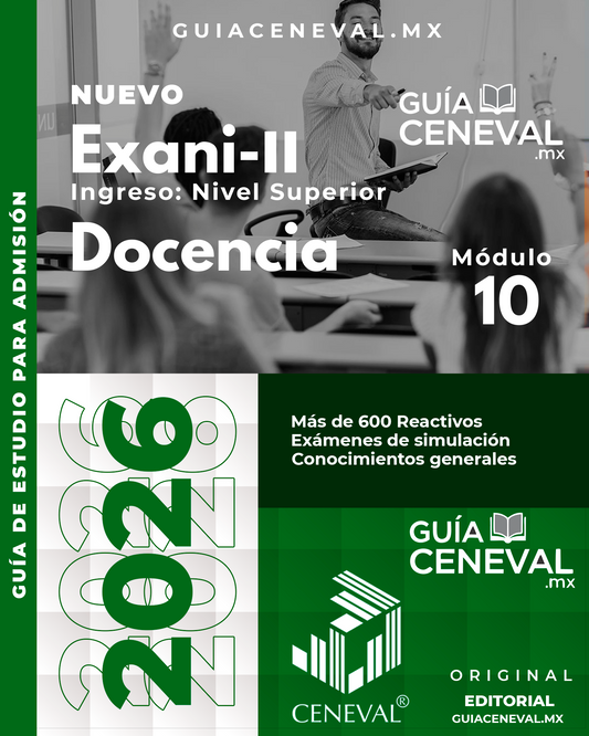 Guía EXANI-II Docencia 2026 - Ingreso a Normal Superior y Pedagogía